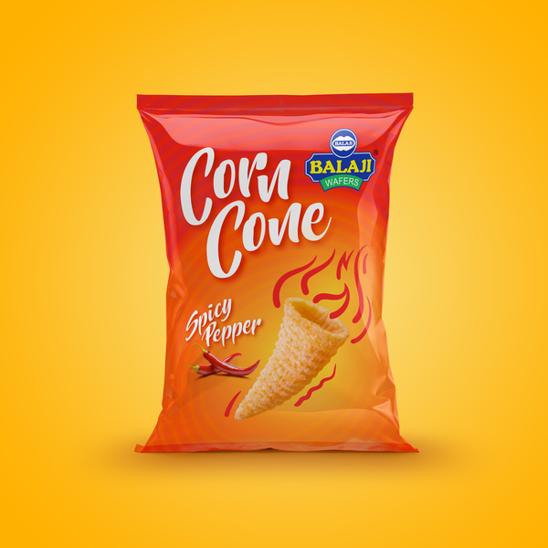 Package design for corn cone snacks
