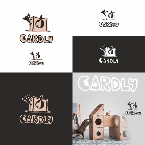 Cardly - Cardboard Furniture For Pet With Modern Architectural Aesthetic Concepts- Need Brand Logo Réalisé par apelsini