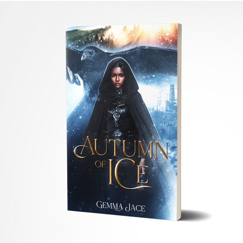 Dark Magical Kingdom of Ice book cover Design by ateiluj