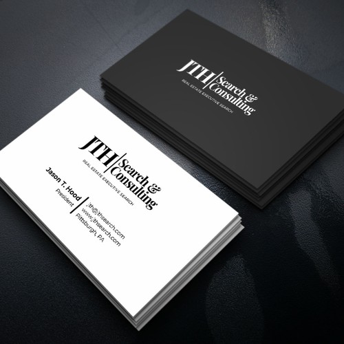 Business Card Design for Executive Search Firm Design by Xclusive16