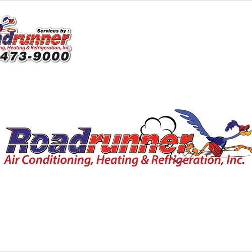 logo for Roadrunner Air Conditioning, Heating & Refrigeration, Inc. Design by X-version