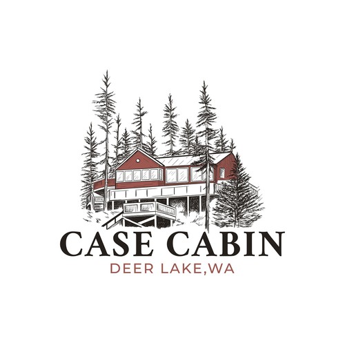 Lake cabin logo design Design by Mamaana