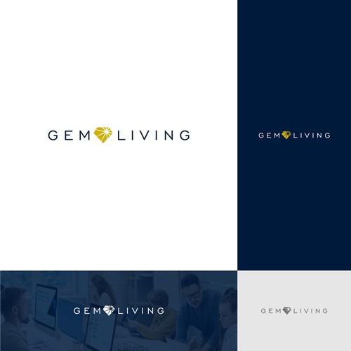 Geometrical, minimalist, modern brand design for Gem Living Design by gekostudio