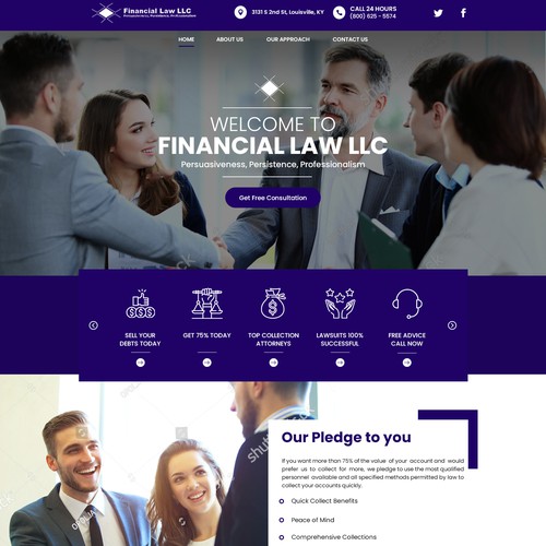 Debt Collection Website Design by Creative GS