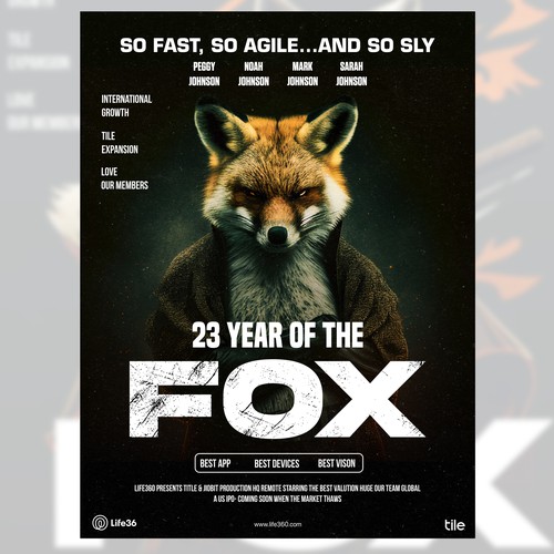 Life360 2023 Year of the Fox Poster Design by Drewmahadi