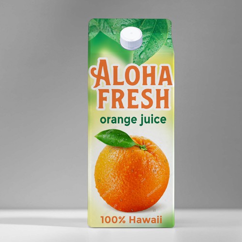 ALOHA FRESH JUICE & TEA Design by neoflexdesign