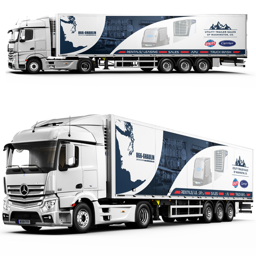 Refrigerated Semi Trailer Wrap! Design by Light_Breeze