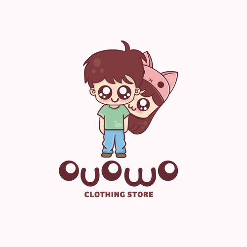 Cute and Fun logo for Kawaii themed clothing store Design by Woow Designs