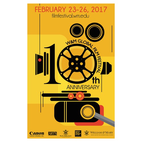 Film Festival Anniversary Poster - Open to All Styles Design by kostis Pavlou