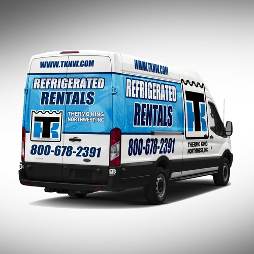 Design a bold and attention seeking van wrap for Thermo King Northwest