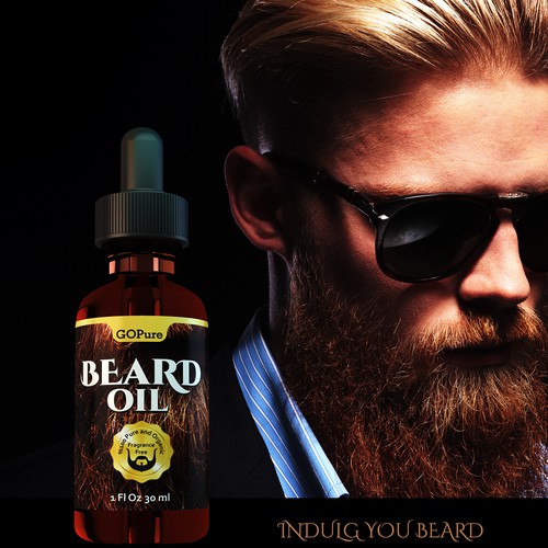 Create a High End Label for an All Natural Beard Oil! Design by Bassem Basha