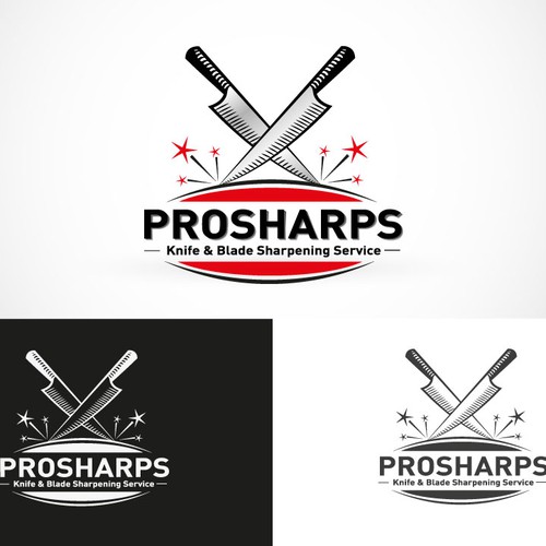 "ProSharps" Knife & Blade Sharpening Service Contest Design by Medsen Media