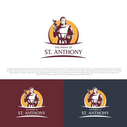 Create engaging new logo for the Catholic Shrine of St. Anthony Design by PinkPanda12