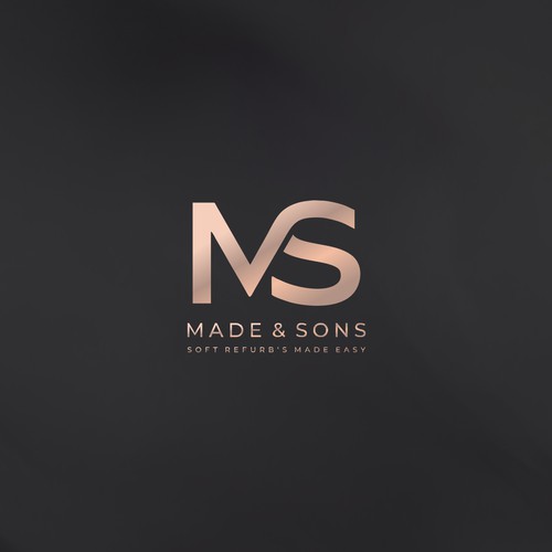 Luxury Meets Ease: Logo & Card Design for Made & Sons Design by knight brands™