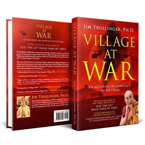 Cover for Third Edition of Classic Work on the Vietnam War. Special Foreword by H.H. the Dalai Lama. Design by Sam Art Studio