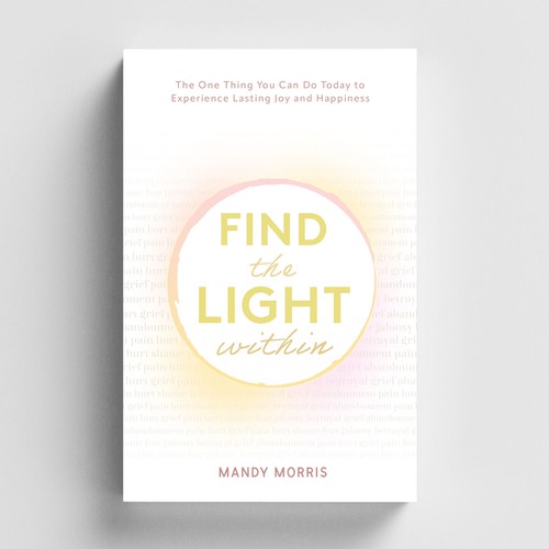 Book cover “find the light within” Design by Elvie Designs