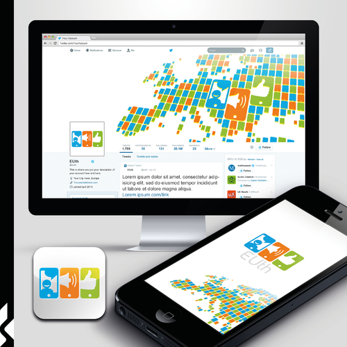 Create a captivating logo for a new european platform for mobile digital youth participation Design by KaSurigan