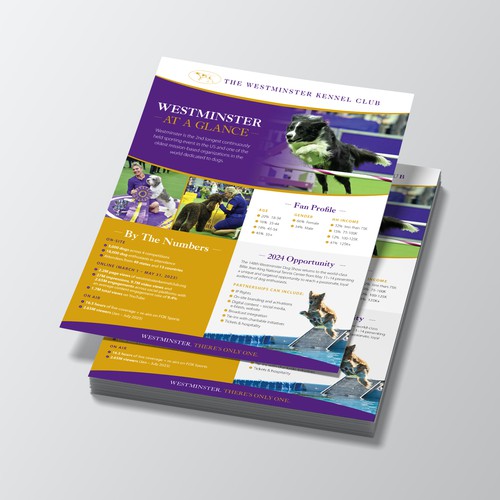 Design a Highlight Sheet for the iconic Westminster Kennel Club Dog Show! Design by Jordon