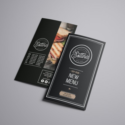 SANDWICH CAFE MENU Design by the.signers