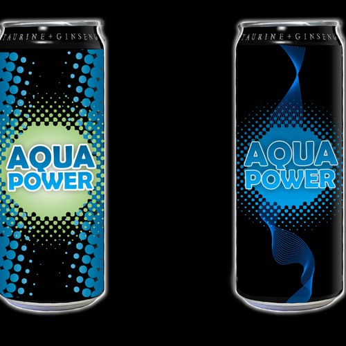 AQUAPOWER ENERGY DRINKS Design by gyftos