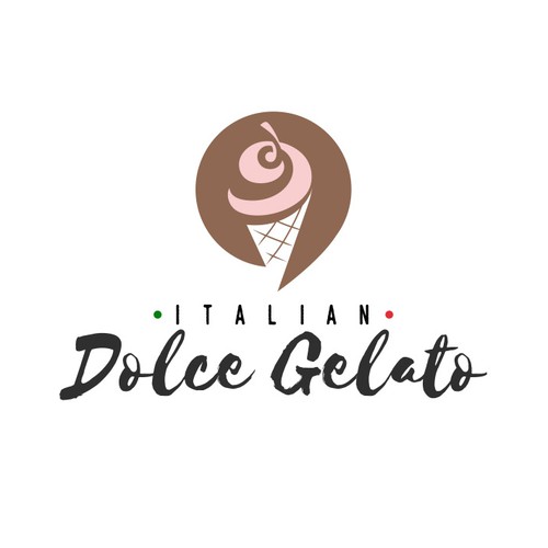 Italian GELATO !!! [ Italian Dolce Gelato ] ♥‿♥ | Logo & business card ...