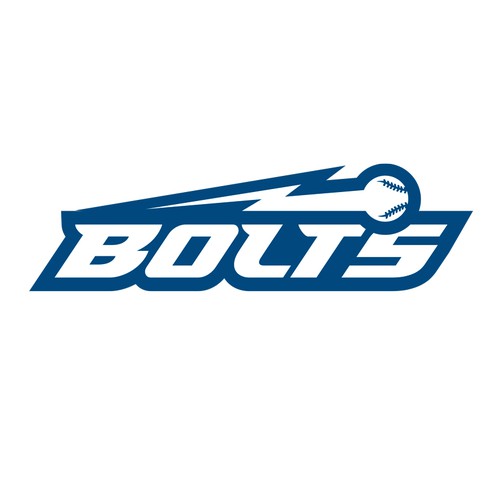 Team logo for the Bedford Bolts girls softball team Design by BOLT DESIGN