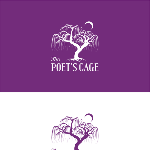 Create a stylized willow tree logo for our spiritual group. Design von Vilogsign
