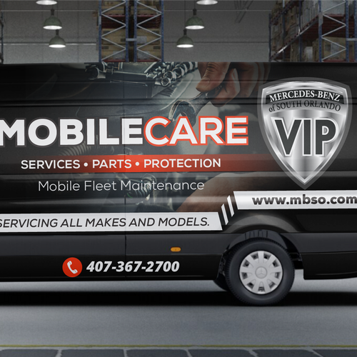 Mobile Service Wrap Design by theANUNGs