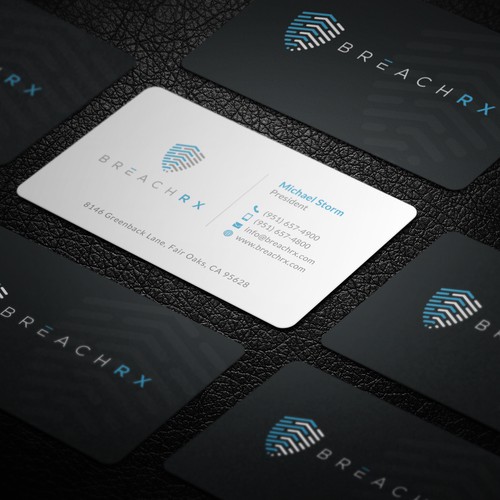 Professional B2B Card for Cyber Security Software Company Diseño de Galaxiya