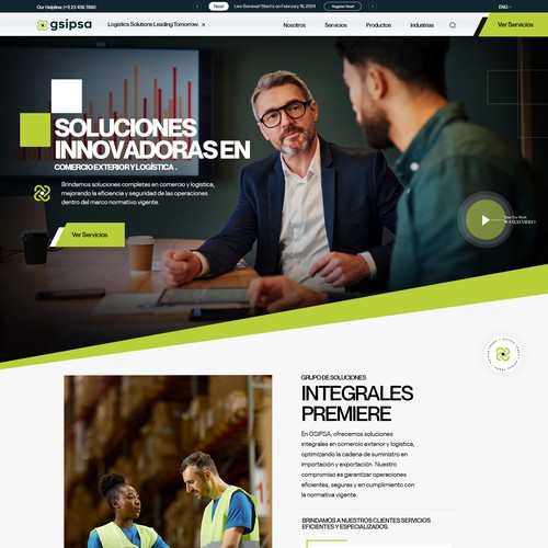 Diseño de páginas web propuesta en el concurso por Isaac Creative