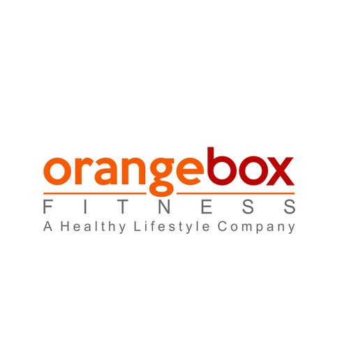 New Orange Box Fitness Logo Design by Harleen™