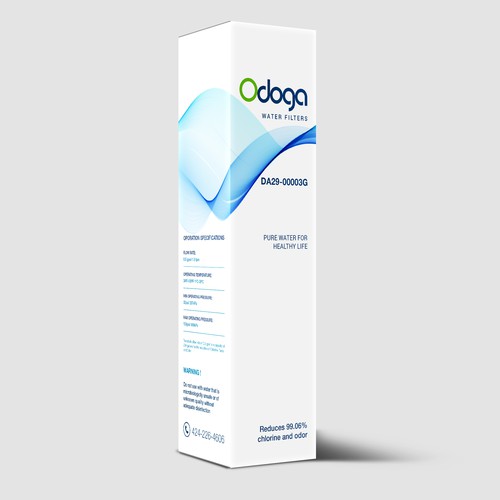 Looking for modern & luxurious redesign of water filter packaging Design by UniqueHub