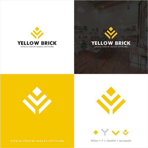 Yellow Brick Logo Design by lewi anton