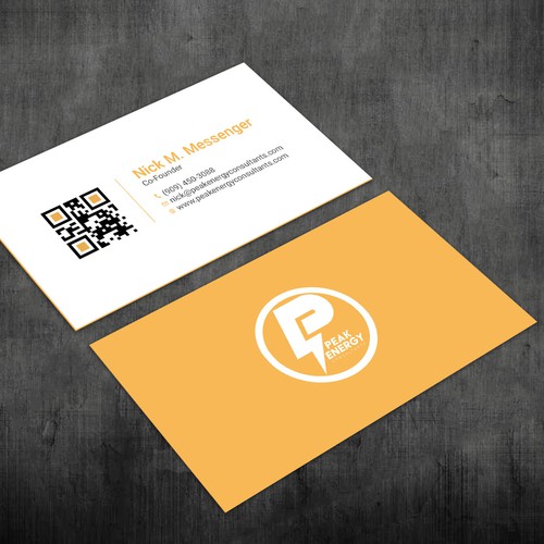 Modern Business Card Design for Electric Energy and Solar Company Design by RENEXIT