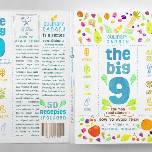 Book Cover for food allergy book Design by Martis Lupus