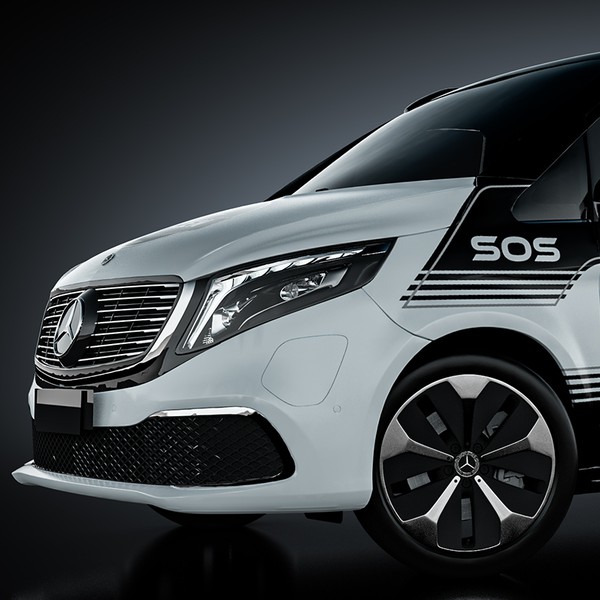Mercedes eqv wrap design