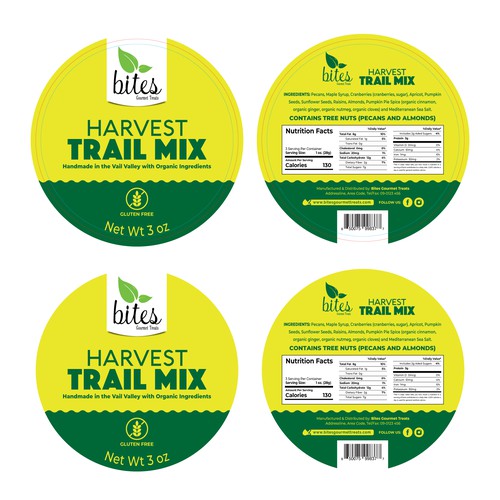 Design a Food Label for Harvest Trail Mix (logo and dieline files included)-ontwerp door EARTH SONG