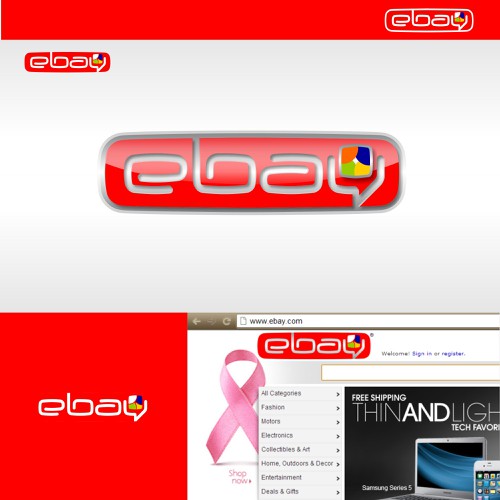 99designs community challenge: re-design eBay's lame new logo! Réalisé par Jcksus