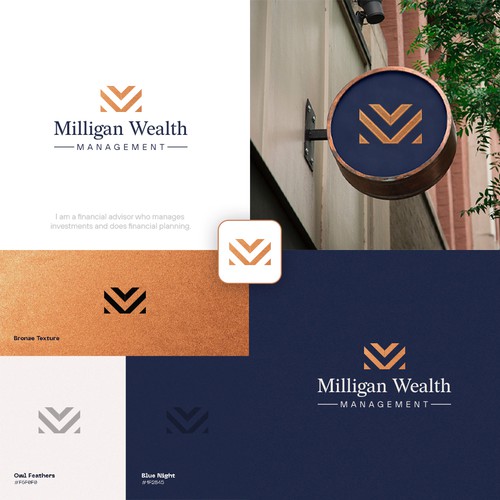 Simple elegant logo to attract clients for wealth manager Design by Wajahat_designs