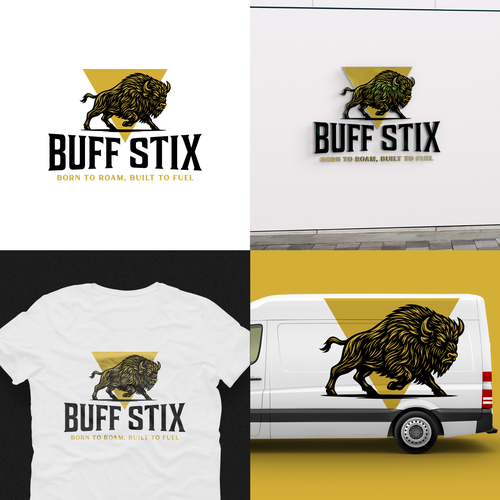 Buff Stix...Lean, Delicious, Buffalo Strong. Design by Brazuca Studio
