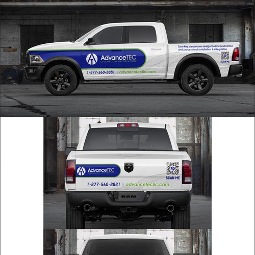 Design a Cutting-Edge, Classy Truck Wrap for AdvanceTEC – Highlighting Innovative Technology Design by dnite
