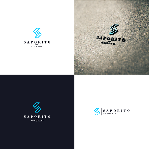 "Saporito law firm needs a strong and modern logo" winning 