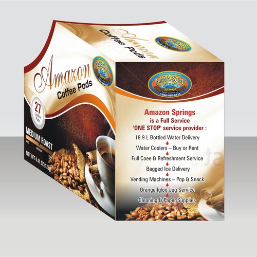 Designs Amazon Springs Water Co. Ltd. Looking for Coffee Packaging