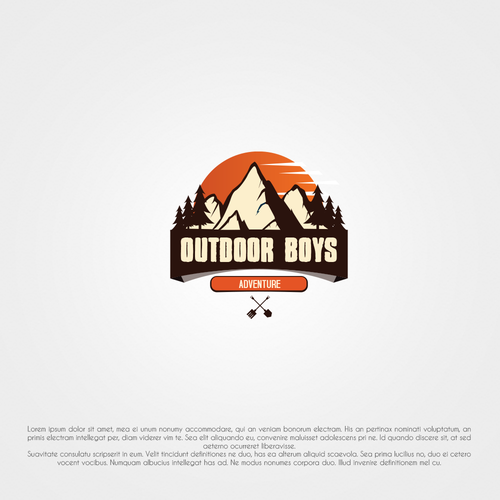 Outdoor Boys Logo' Sticker