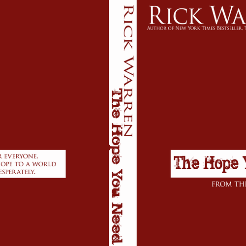 Design Rick Warren's New Book Cover Design por epending