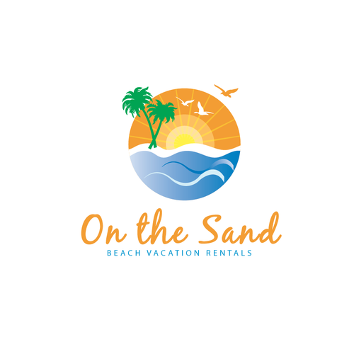 Create a modern beach logo for On-The-Sand vacation rentals | Logo ...