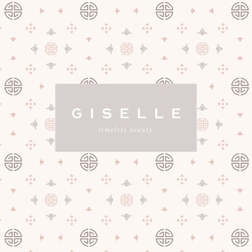 Wallpaper artwork with the title 'Giselle Brand Pattern'