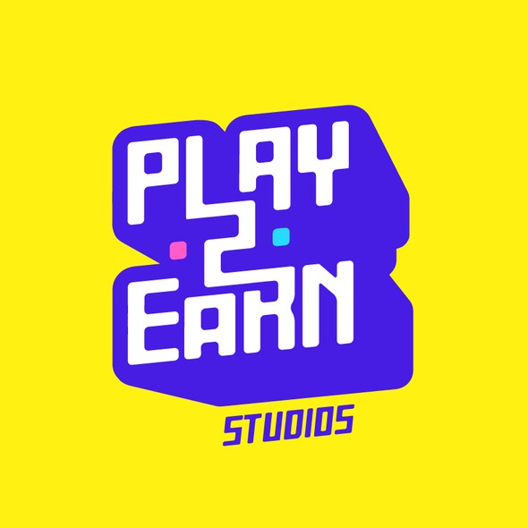Gaming design with the title 'PLAY2EARN'