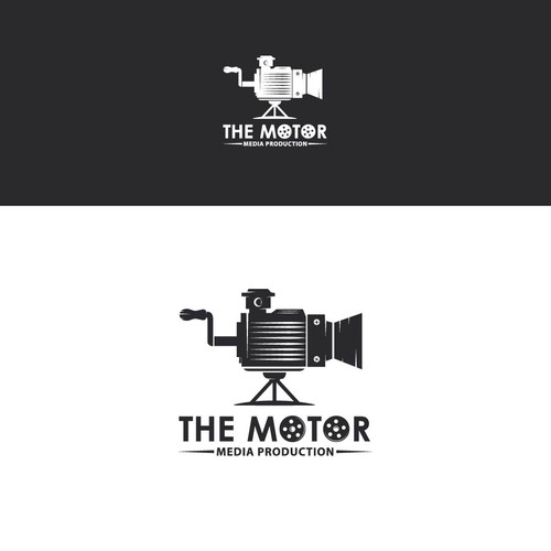 Motor logo with the title 'Logo design for the Production Company'