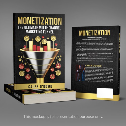 Elegant book cover with the title 'Elegant Book Cover for Marketing'